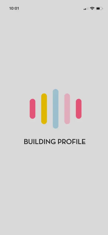 Artist onboarding completion screen mockup