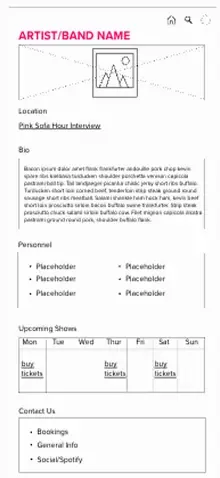 Early UI concept designs
